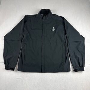 Dryjoys by Footjoy Hydrolite Pinehurst Black Golf Rain Jacket Zip Off Sleeves M